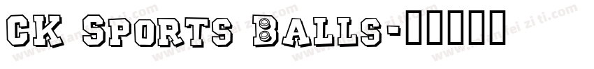 CK Sports Balls字体转换